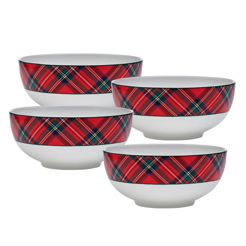 Red & White Holiday Ceramic Batter Bowl