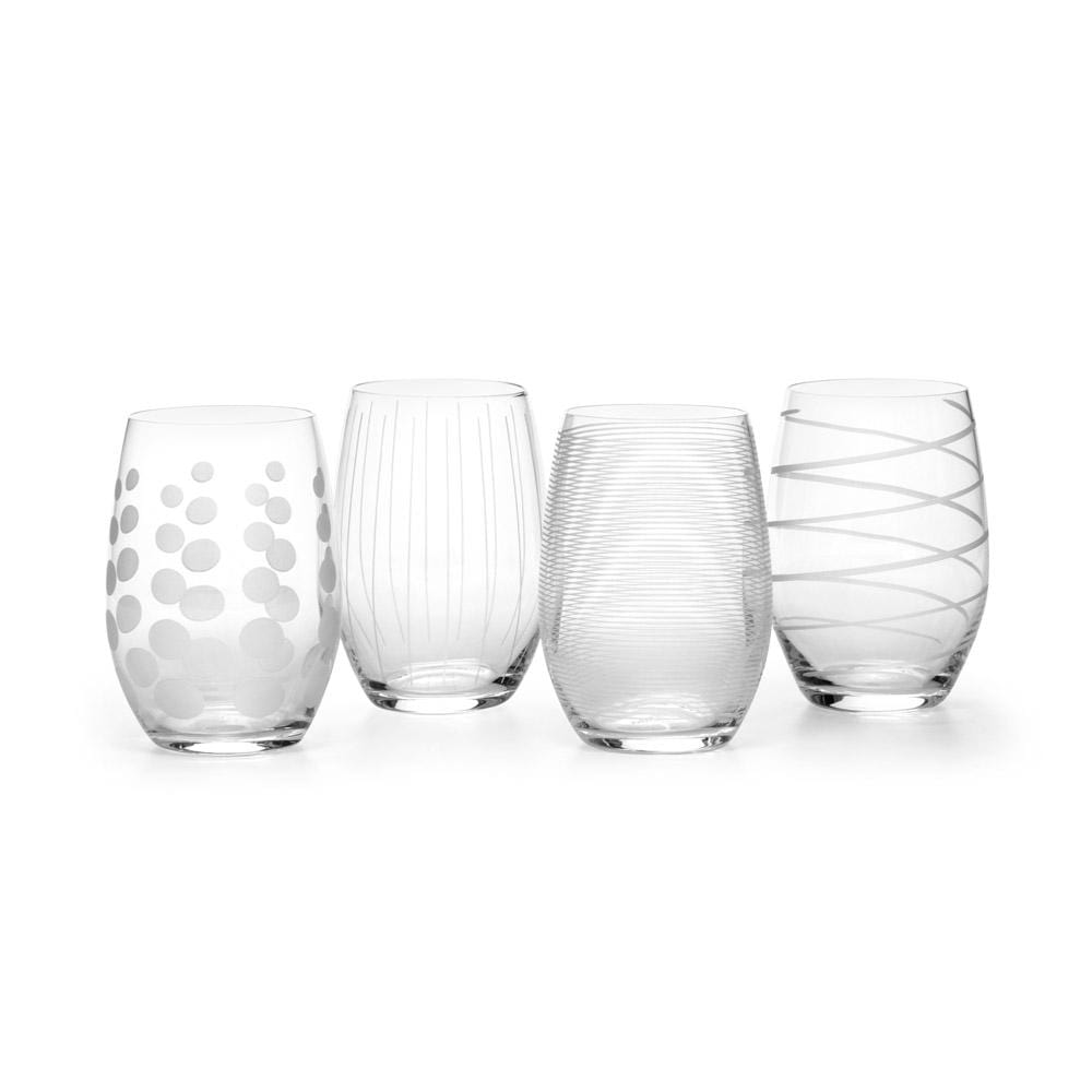 Beautiful Set of 4 Mikasa Wine Glasses, Clear Crystal Wine Goblets, Park  Lane Coll., Stemware, Barware, Bridal or Wedding Ware, 