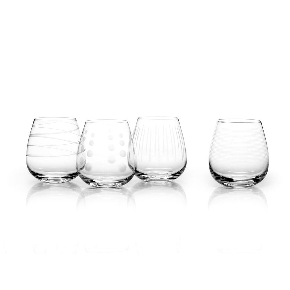 Samantha Set of 4 Stemless Wine Glasses – Mikasa