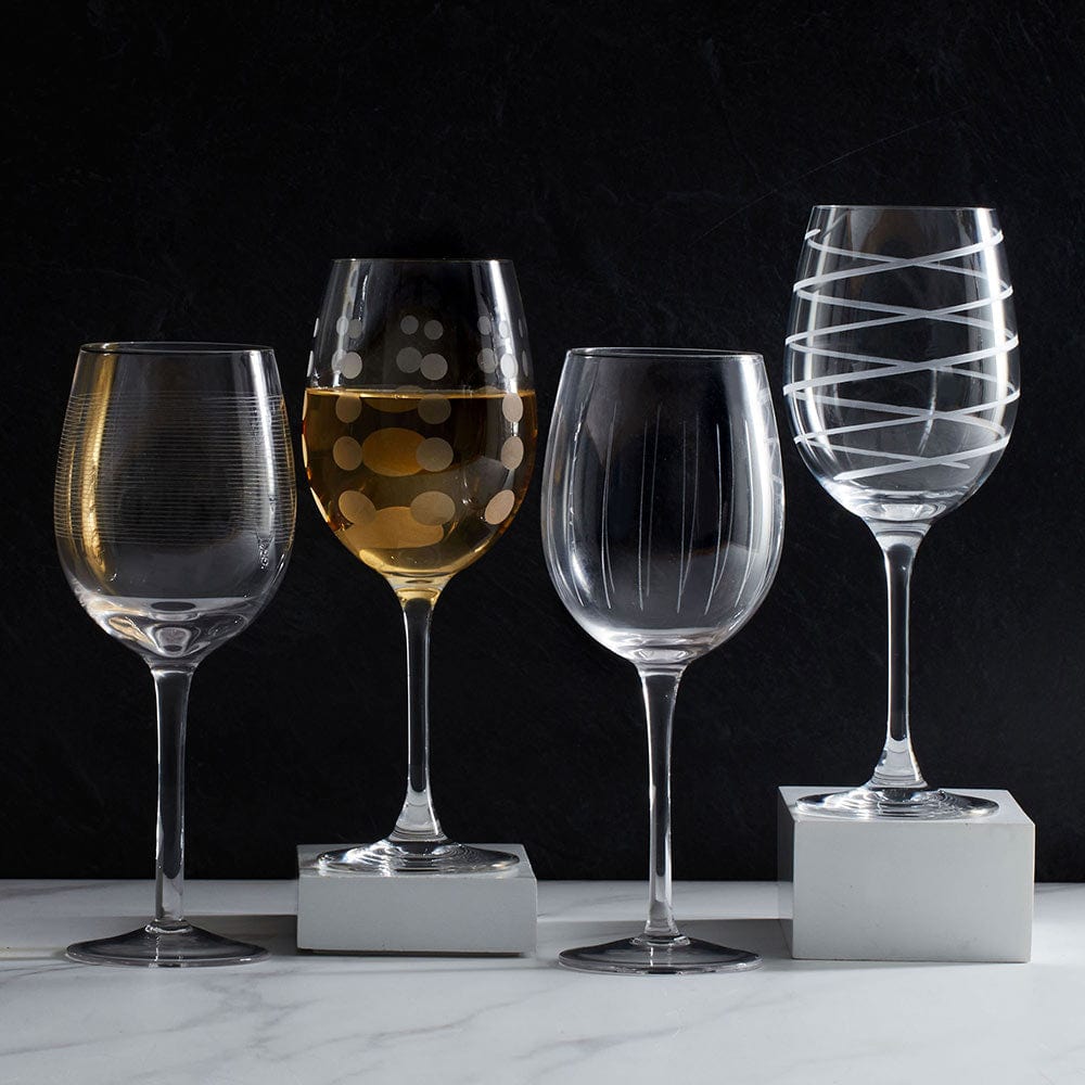 8 Piece Set  Set of 4 of each Monogrammed Pint & Stemless Wine