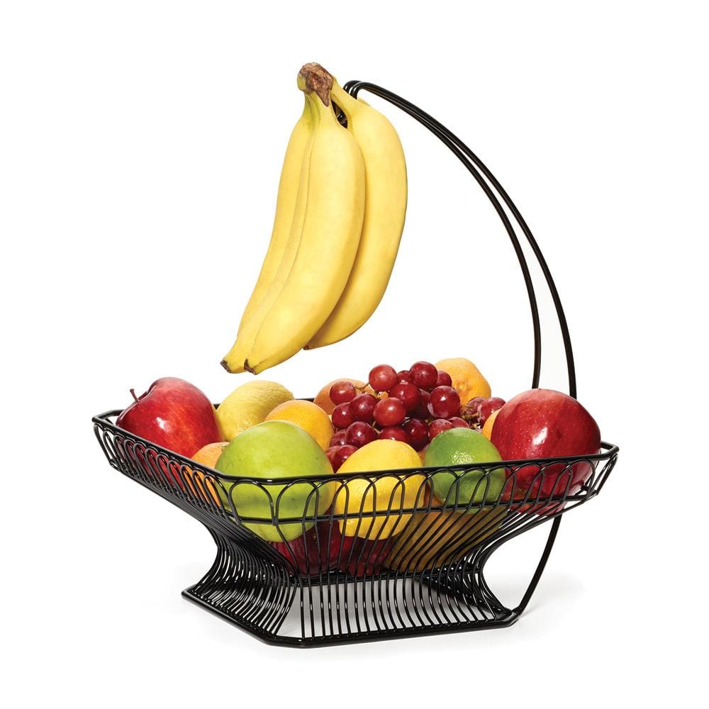 Gourmet Basics by Mikasa French Countryside Fruit Basket with Banana Hook
