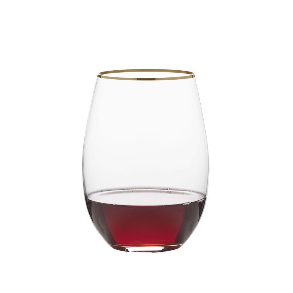 Holiday Traditions Gold Rim Set of 4 Red Wine Glasses – Mikasa
