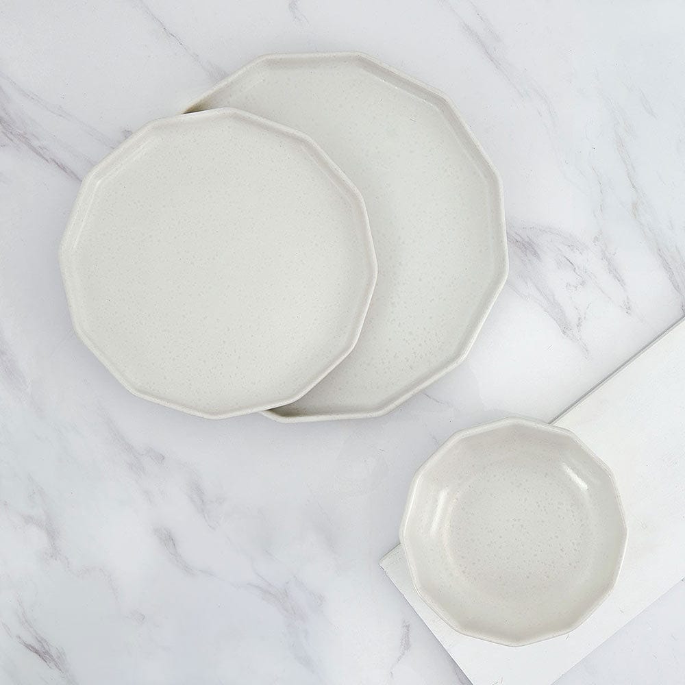 White dinner plates outlet set of 12