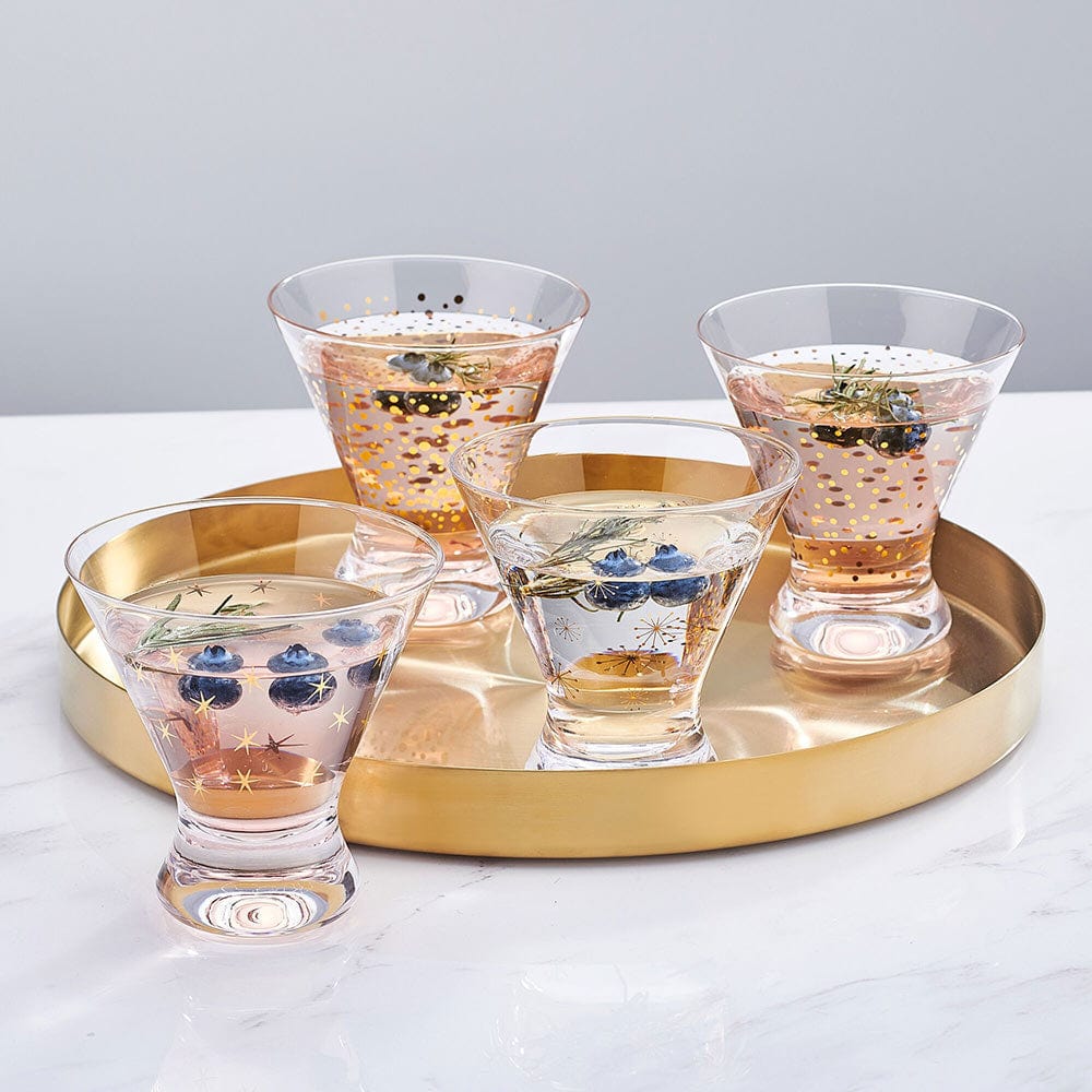 Mikasa Cheers Martini Glass, 10-Ounce, Set of 4 