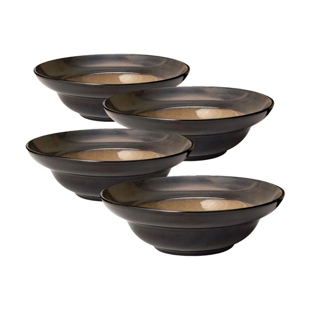 Hasense Soup Bowls for Kitchen, 40 Oz Cereal Bowl Set of 4, Navy