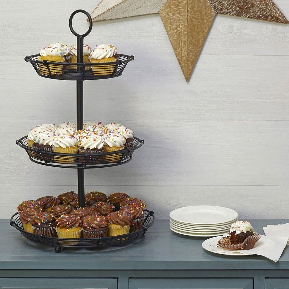 Central Exclusive 3-Tier Small Metal Stand