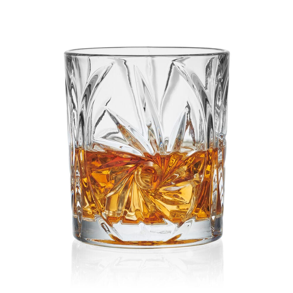 Kelsey Set of 4 Double Old Fashioned Whiskey Glasses – Mikasa