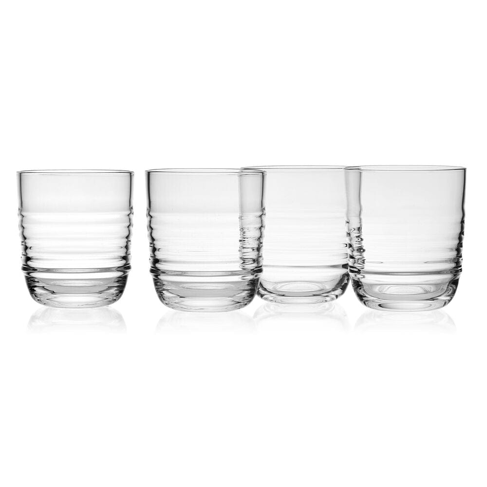 Ciara Set of 4 Double Old Fashioned Whiskey Glasses – Mikasa