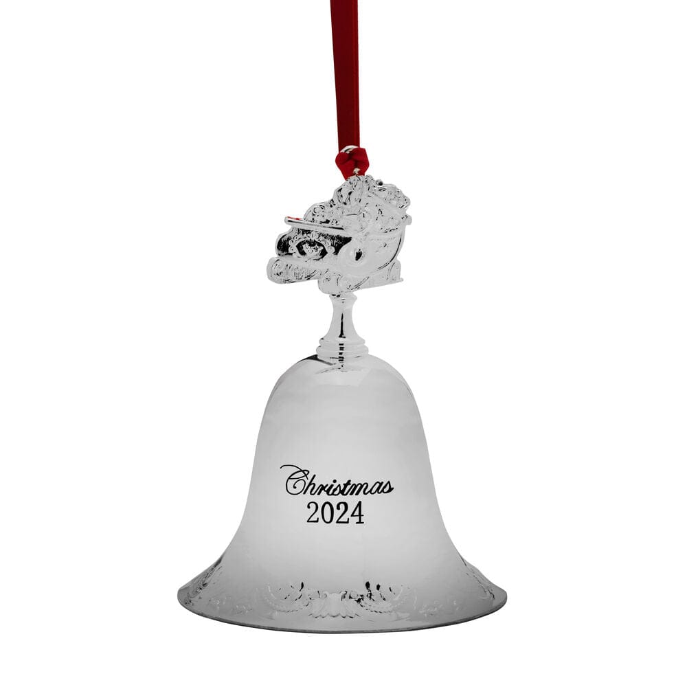 2024 Silver Plate Grande Baroque Bell Ornament, 30th Edition – Mikasa