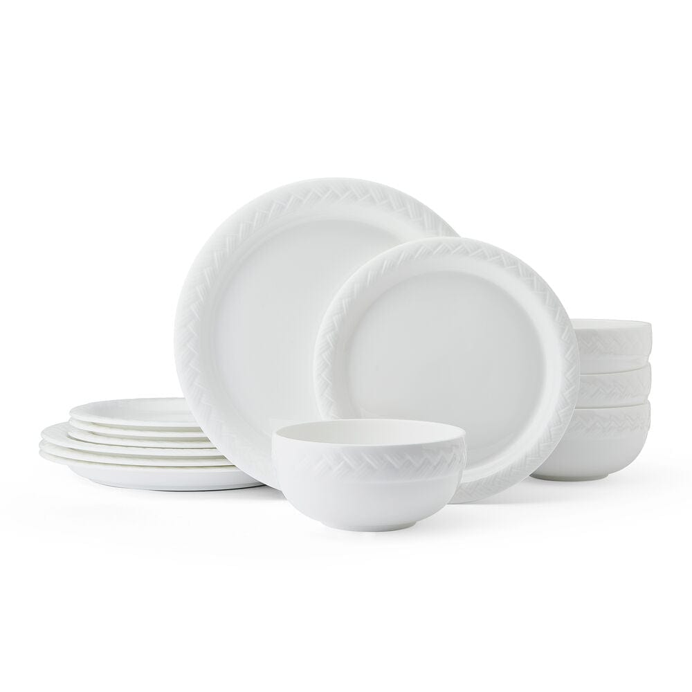 Shay 12 Piece Dinnerware Set, Service For 4 – Mikasa