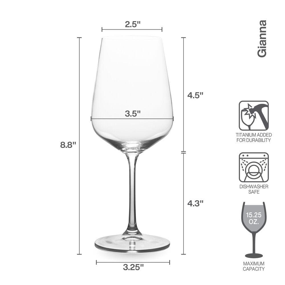 Gianna Ombre Blue Set Of 4 White Wine Glasses Mikasa