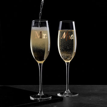 Melody Set of 4 Champagne Flute Glasses – Mikasa