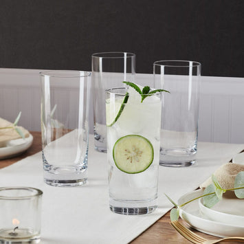 Indulge in Luxury with Mikasa OPUS Fine Crystal Highball Glasses
