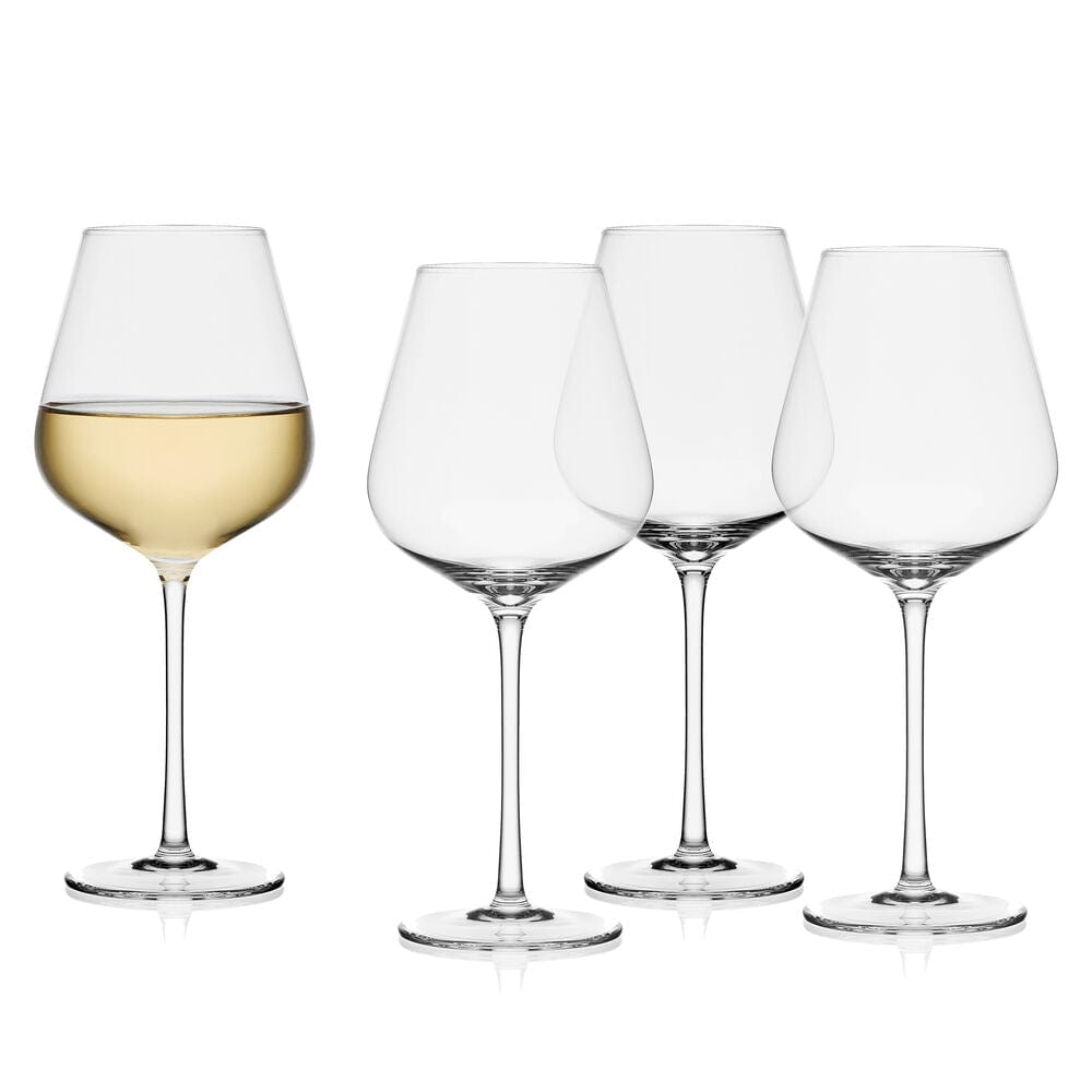 Samantha Set of 4 White Wine Glasses – Mikasa