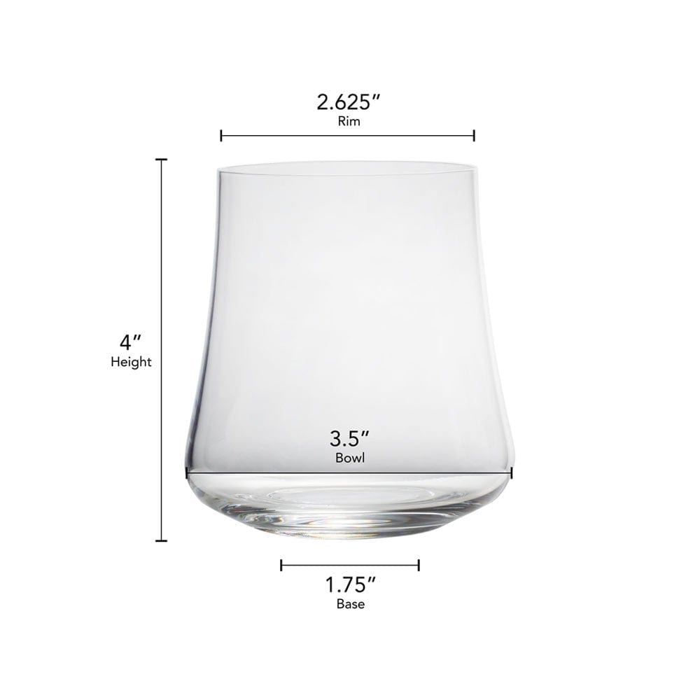 Aline Set of 4 Double Old Fashioned Whiskey Glasses – Mikasa