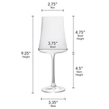 Aline Set of 4 White Wine Glasses