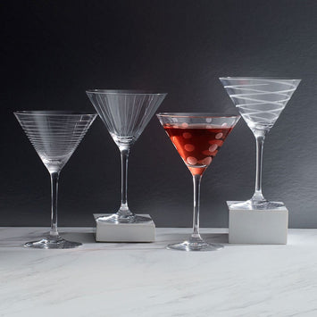 Fingerhut - Mikasa 12-1/2-Oz. Crystal Stemless Margarita Glasses Set of 4
