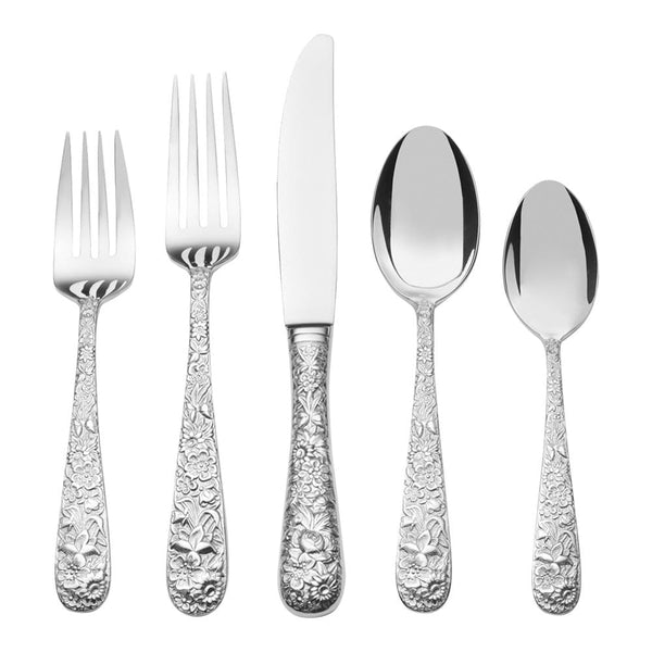 Contessina by Towle Sterling Silver Floral Flatware Set For 12