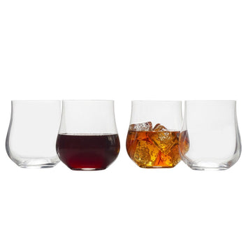 Craft Cocktail Set of 2 Double Old Fashioned Whiskey Glasses with Ice –  Mikasa