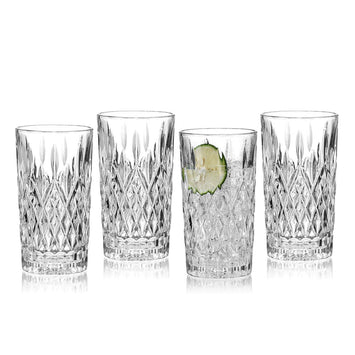 Indulge in Luxury with Mikasa OPUS Fine Crystal Highball Glasses