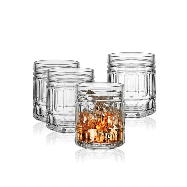 Wesley Set of 4 Double Old Fashioned Whiskey Glasses – Mikasa