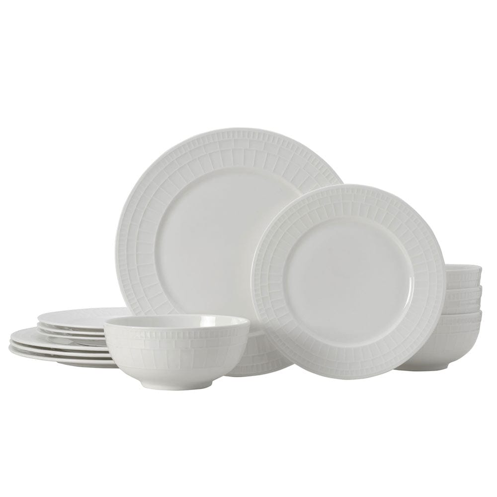 Lux 12 Piece Dinnerware Set, Service for 4 – Mikasa